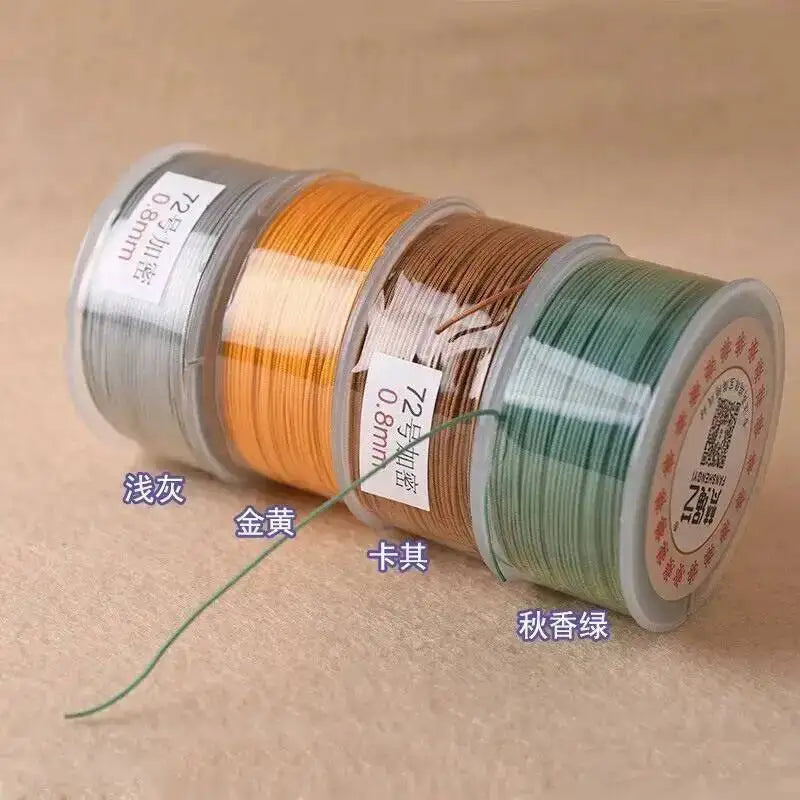 0.8 mm 65m Nylon Cord Thread DIY Tassels Beading String Thread Chinese Knot Macrame Cord Bracelet Braided String Oasis Select