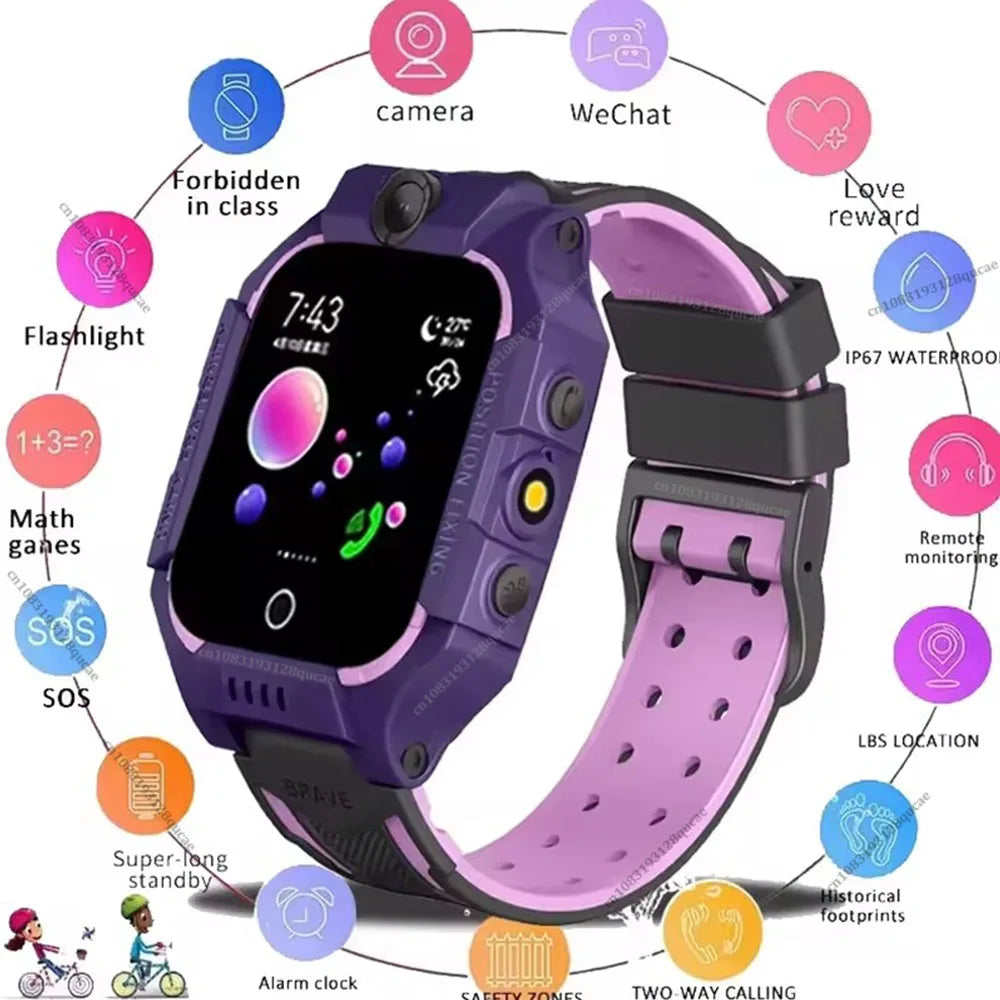 Kids 2G Smart Watch GPS SOS Call Activity Tracker Age 3-12