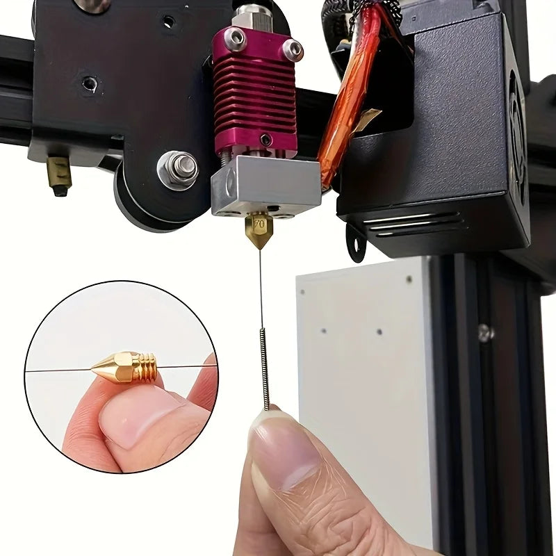 10pcs Cleaning Nozzle Tool Kit - Windshield Wiper, 3D Printer Head, Gas Stove Vent, Showerhead Needle Tube Brush Oasis Select