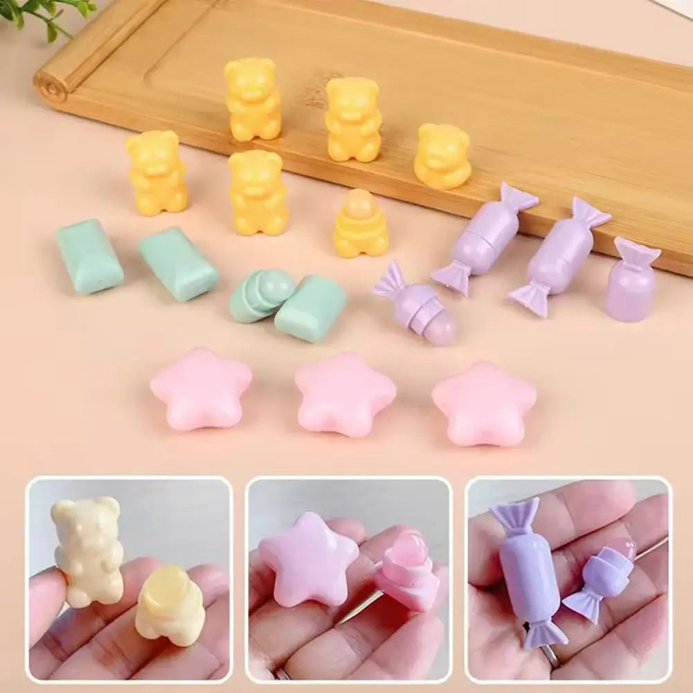 Cute Bear Mini Silicone Lip Brush – Angled Concealer & Gloss Silicone Lip Brush Oasis Select
