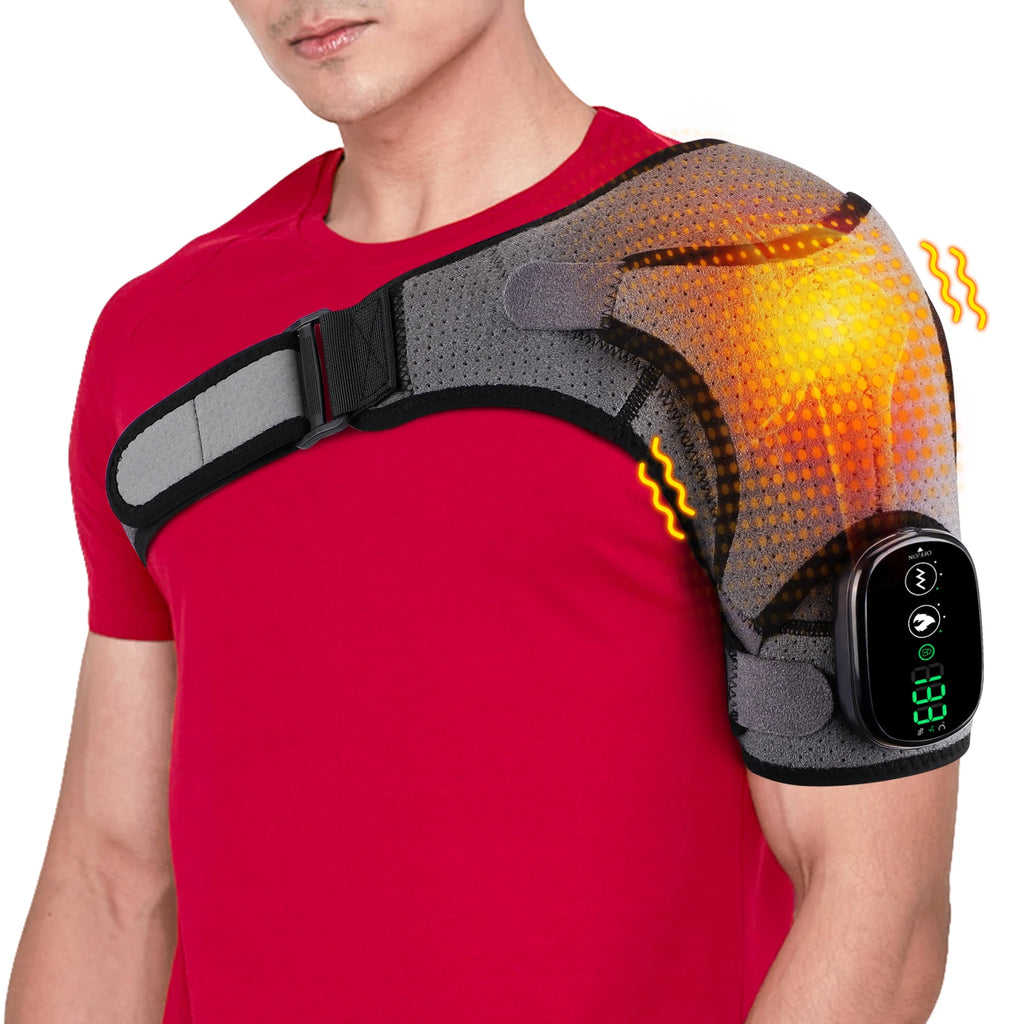Electric Heated Shoulder Wrap | Massage & Heating Brace Belt