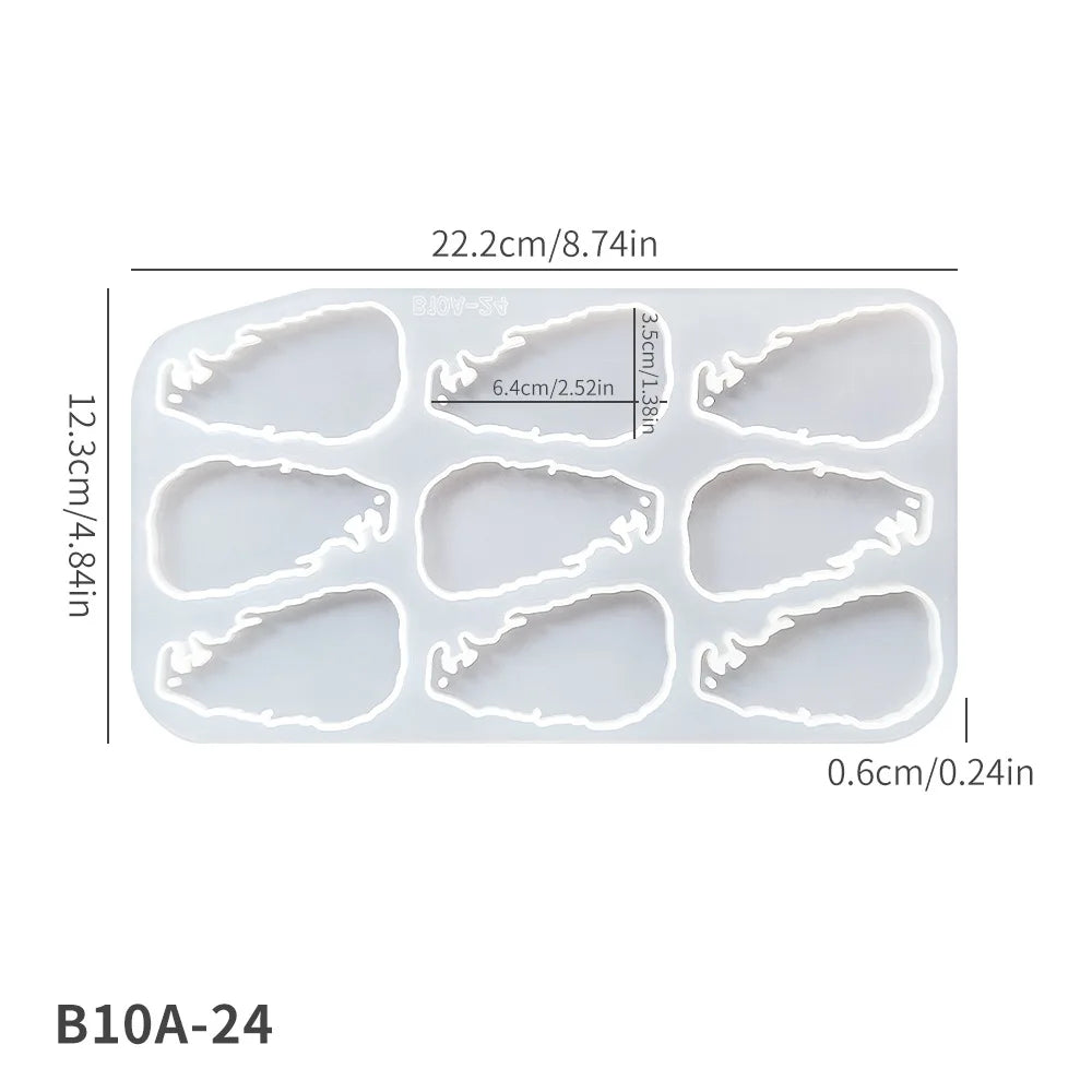 DIY Pendant Silicone Mold Sri Lanka Map Souvenir Tag Keychain Resin Casting Mold Oasis Select A
