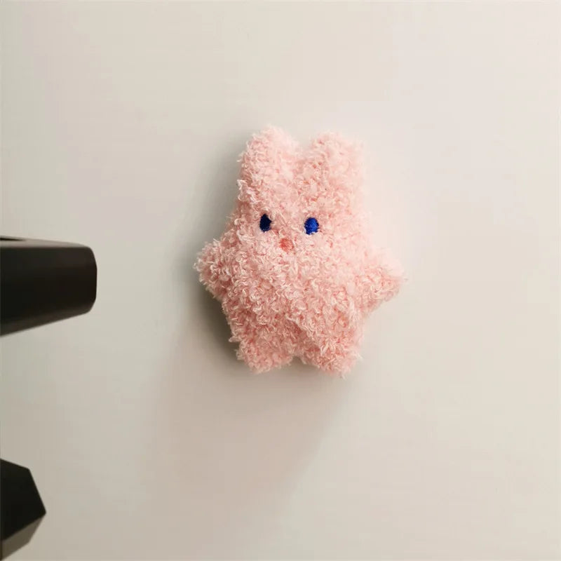 Ins Korean Bear Children's Room Door Rear Handle Silent Anti-collision Sticker Cushion Anti-Bump Wall Protector Door Stopper Oasis Select Pink Rabbit
