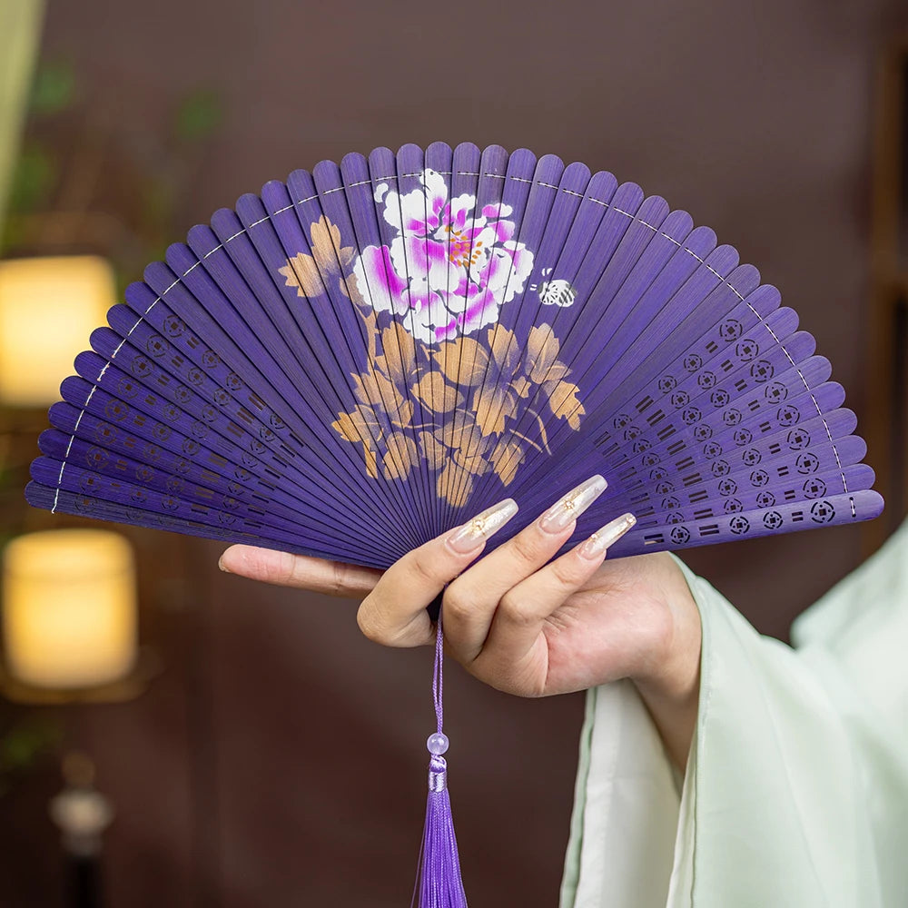 All-bamboo Dance Fan Portable Summer Folding Classical Film