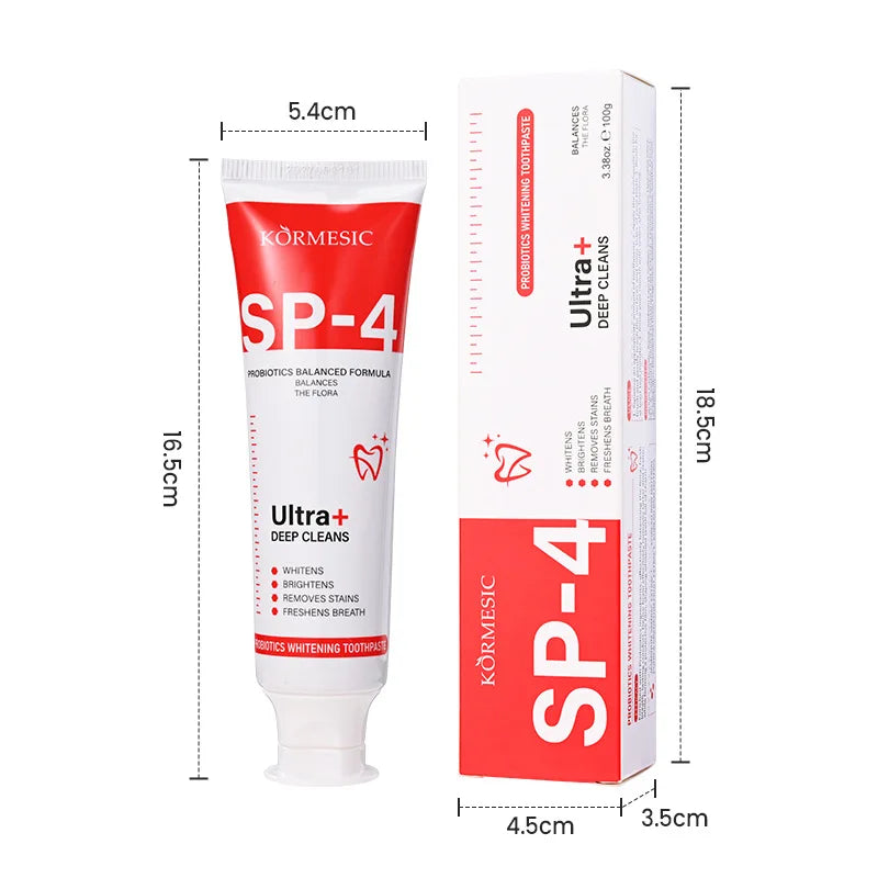 SP-4 Probiotic Brightening Toothpaste | Amino Acid Fresh Breath 100g