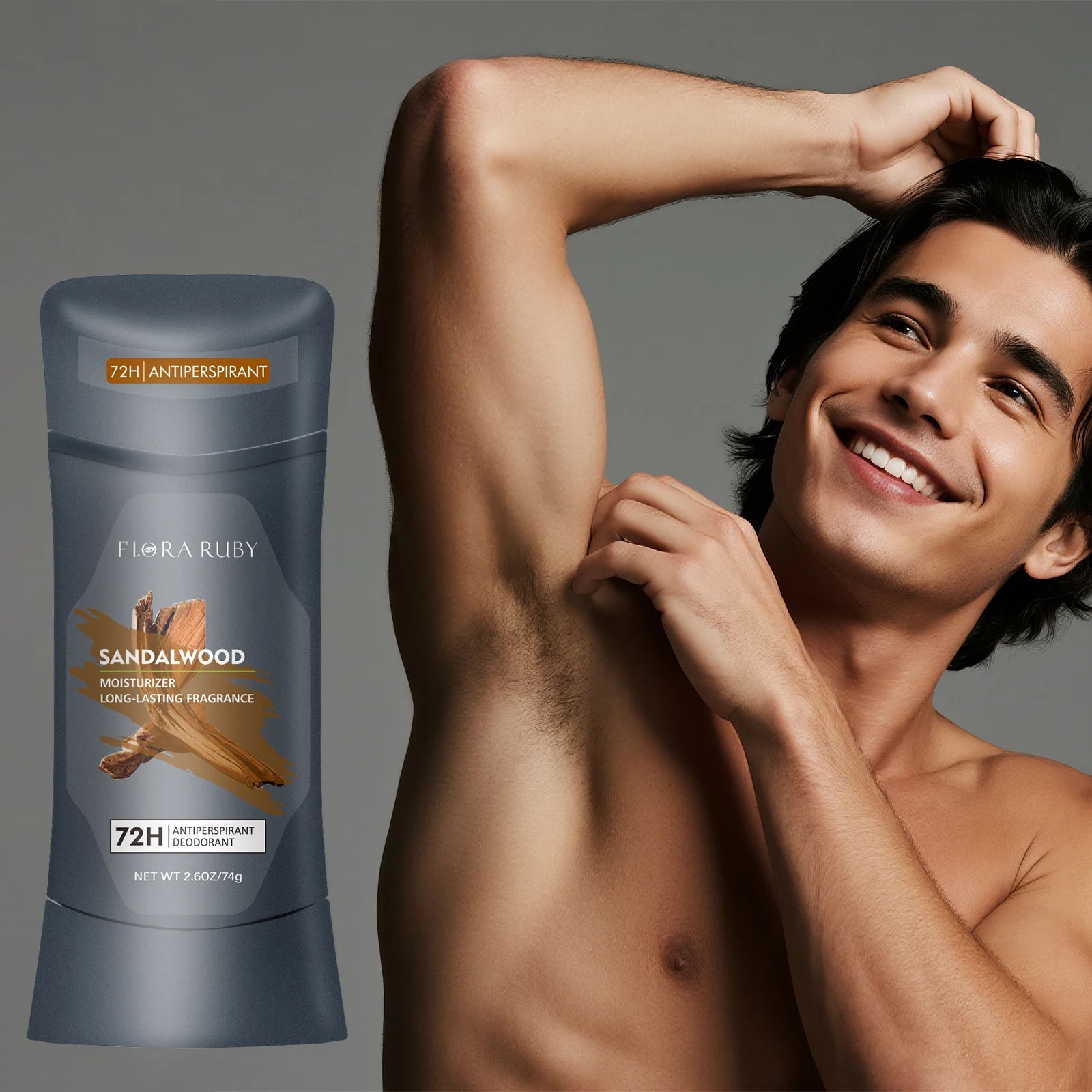 Men Sandalwood Deodorant Stick Anti Sweating Keep Drying Lasting Fragrance Remove Armpit Odor Underarm Refresh Sticks Refresh Oasis Select