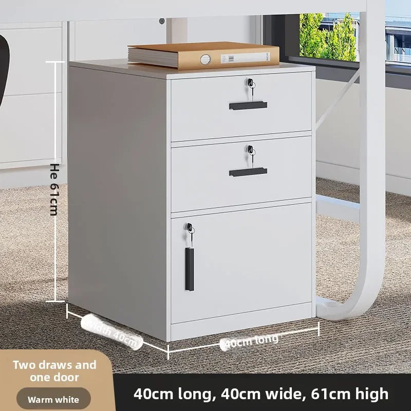 Multi-functional File cabinet with lock Office wooden mobile storage cabinet Drawer cabinet with wheel Oasis Select