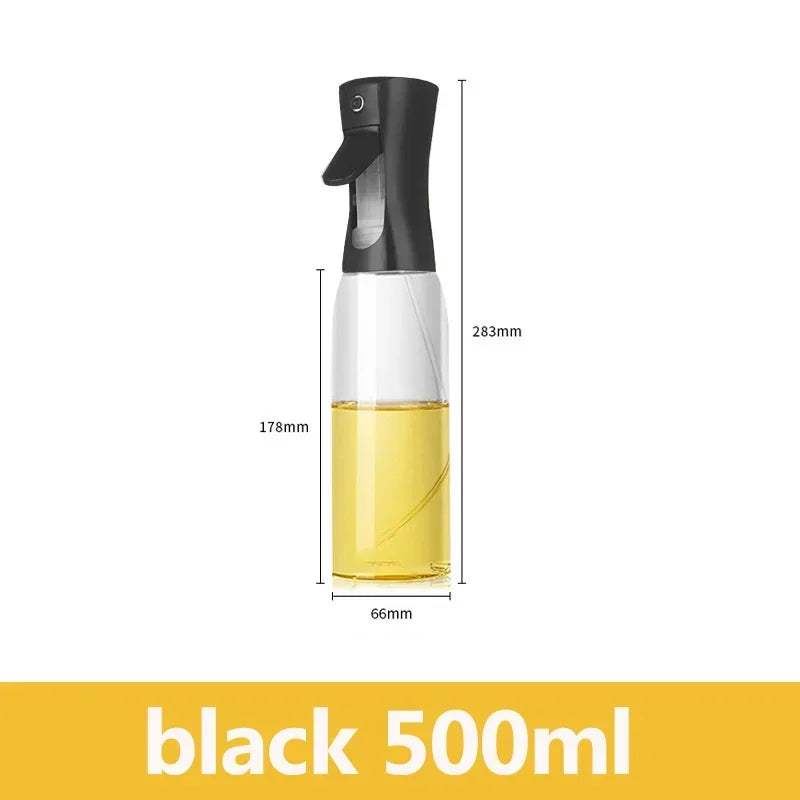 200/300/500ml Oil Spray Bottle BBQ Cooking Olive Oil Sprayer Plastic Baking Oil Spray Empty Bottle Vinegar Bottle or Oil Brush Oasis Select 500ml black