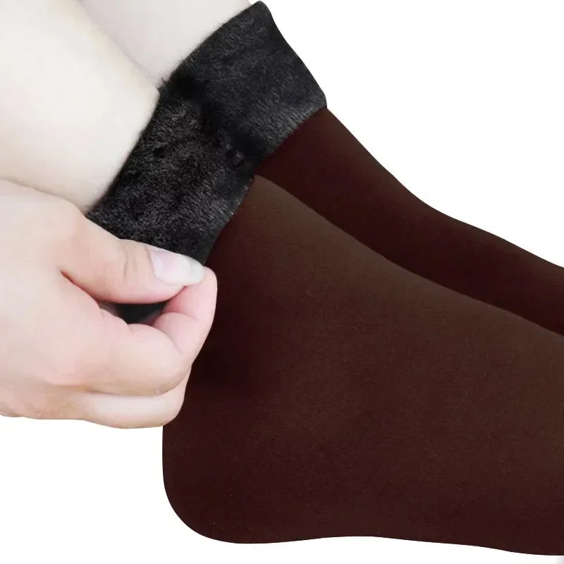 Women Winter Socks Hermal Cashmere Wool Socks Warm Thicken Thermal Snow Boots Floor Socks Oasis Select coffee 1