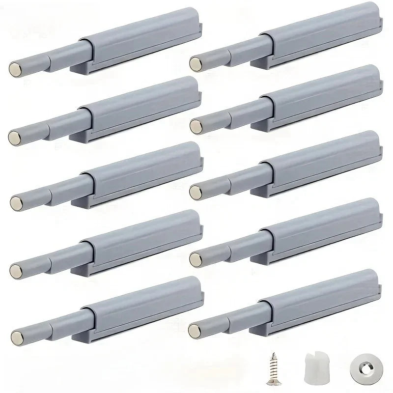 5/10PCS Damper Buffers Kitchen Cabinet Catches Door Stop Drawer Soft Quiet Close with Invisible Handle Home Furniture Hardware Oasis Select 10PCS