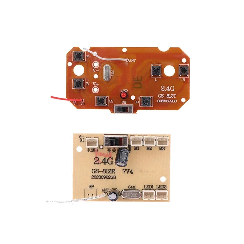 1 Set For RC Car Remote Control Toys Parts 6CH 2.4G Remote Control High Quality 27MHz Circuit PCB Transmitter Receiver Board Oasis Select