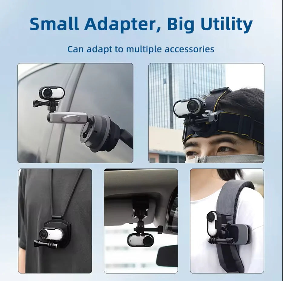 Insta360 GO3 & GO 3S Mount Set – Vertical & Horizontal Adapter