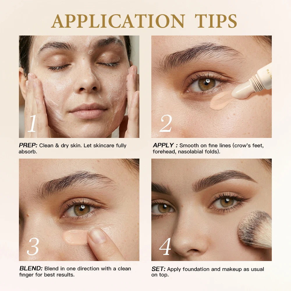 Instantly Softens Fine Lines Pore Minimizer & Line Smoother Tinted Primer Blurring Fine Lines Face Primer Makeup Base Oasis Select