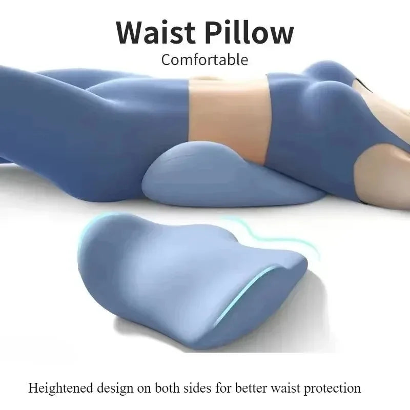 1pc Multifunctional Lumbar Support Pillow, Office Chair Back Cushion & Bed Sleeping Waist Pad, Flat Back Support for Sitting Oasis Select