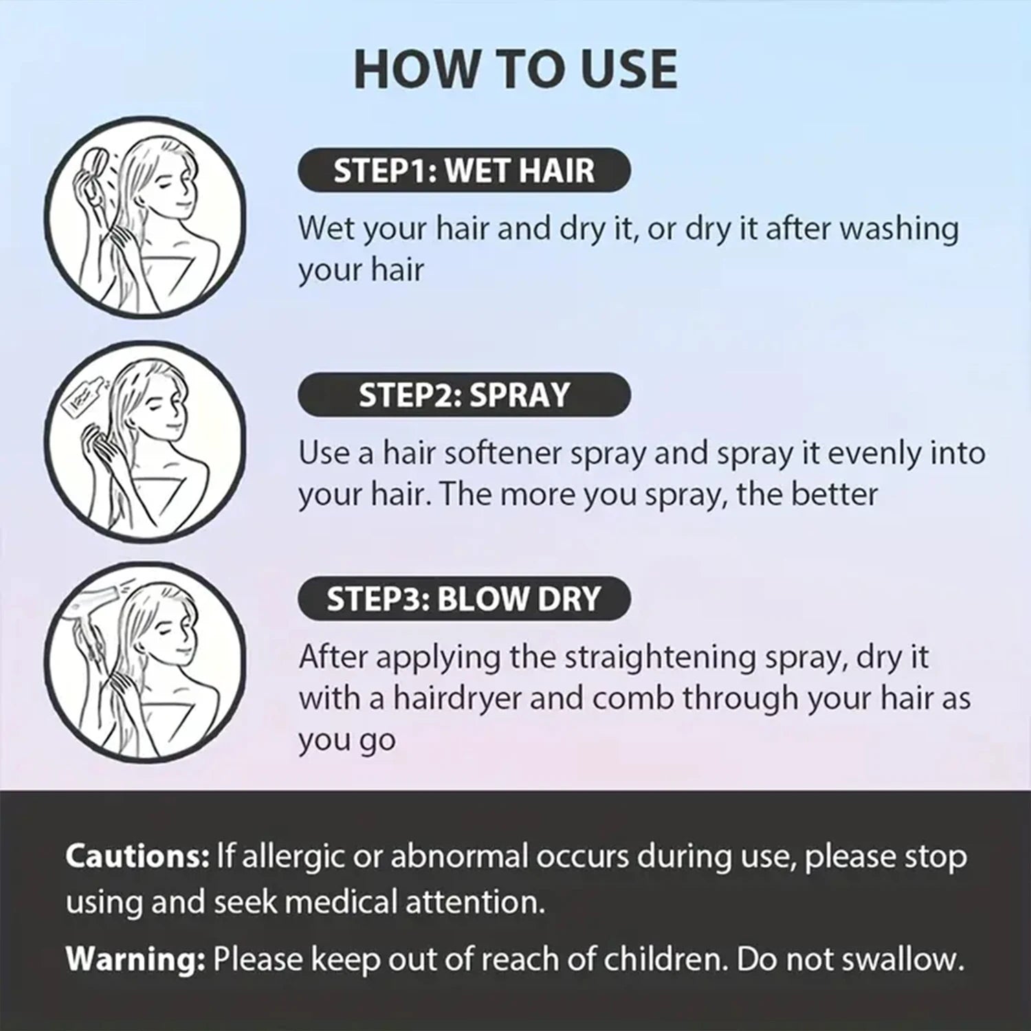 Water Ice Levin 100ml No-Wash Hair Spray – Style & Volume Leave-In Hair Spray Oasis Select