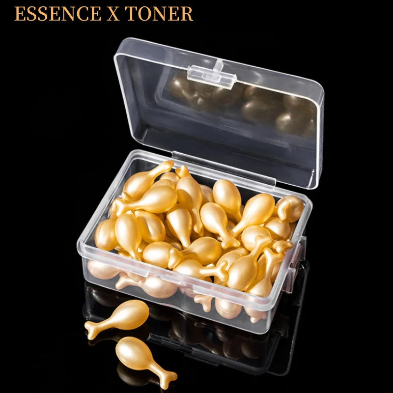 Fullerene Oligopeptide Moisturizing Essence Capsules – 50 Pack Facial Essence Capsules Oasis Select