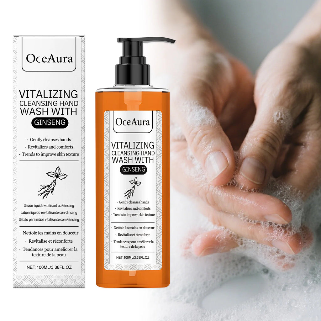 Ginseng Hand Wash Cleaning Removes Dirt Moisturizing Refreshing Non-Irritating Gentle Hand Skin Smoothing Brightening Hand Wash Oasis Select