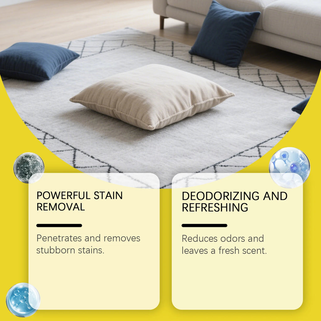 Carpet Cleaner for Fibers Eliminate Stubborn Stains Deodorization Odor Remover Effective Carpet Bubble Cleaner Foam for Fabric Oasis Select