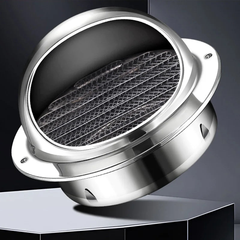 Stainless Steel Wall Ceiling Air Vent Ducting Ventilation Exhaust Grille Cover Waterproof Outlet Heating Cooling Vents Cap Oasis Select