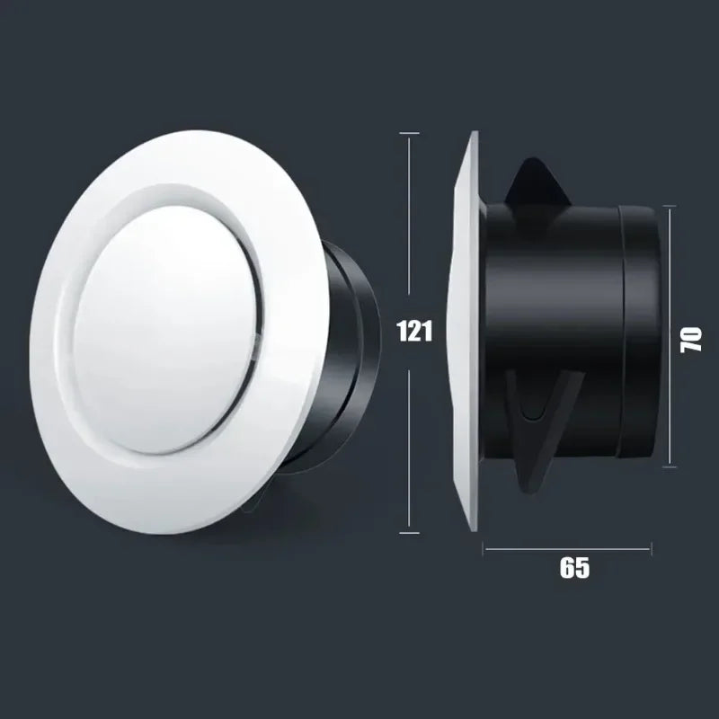 75 100 125mm ABS Wall Ceiling Air Supply Vent Ducting Ventilation Exhaust Grille Cover Waterproof Outlet Heating Cooling Vents Oasis Select
