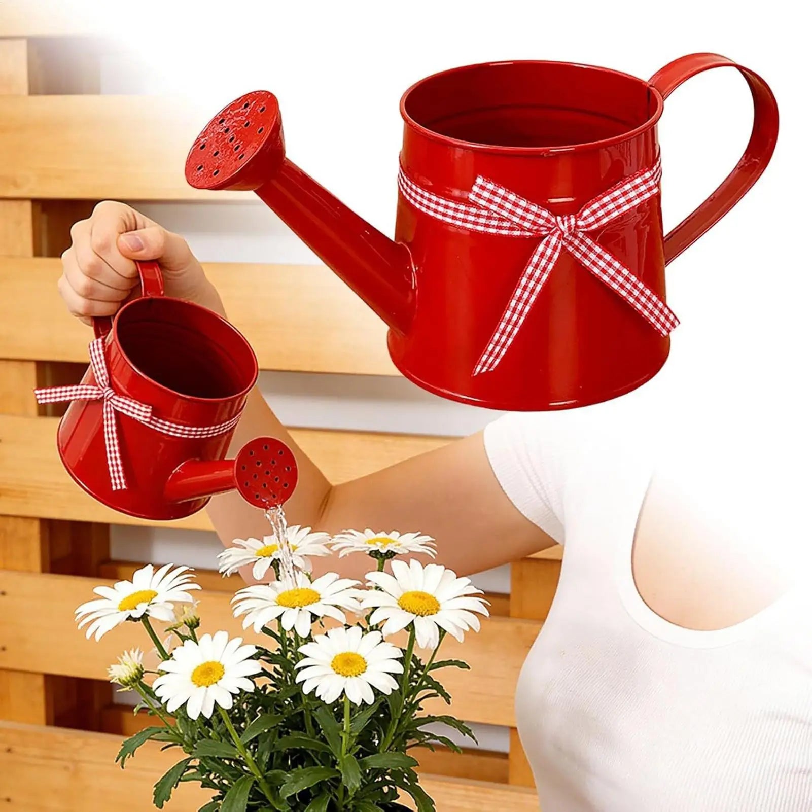 1PC Metal Watering Can Garden Flower Kettle Mini Small Water Spraying Pot Sprinkle With Large Capacity Plants Sprinkler Oasis Select