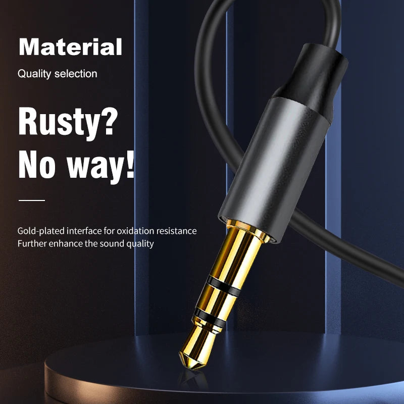 Bluetooth 5.4 Car Audio Receiver USB To 3.5mm AUX Car Wireless Music Adapter HIFI Sound With HD MIC For Car Kit Wired Speaker Oasis Select
