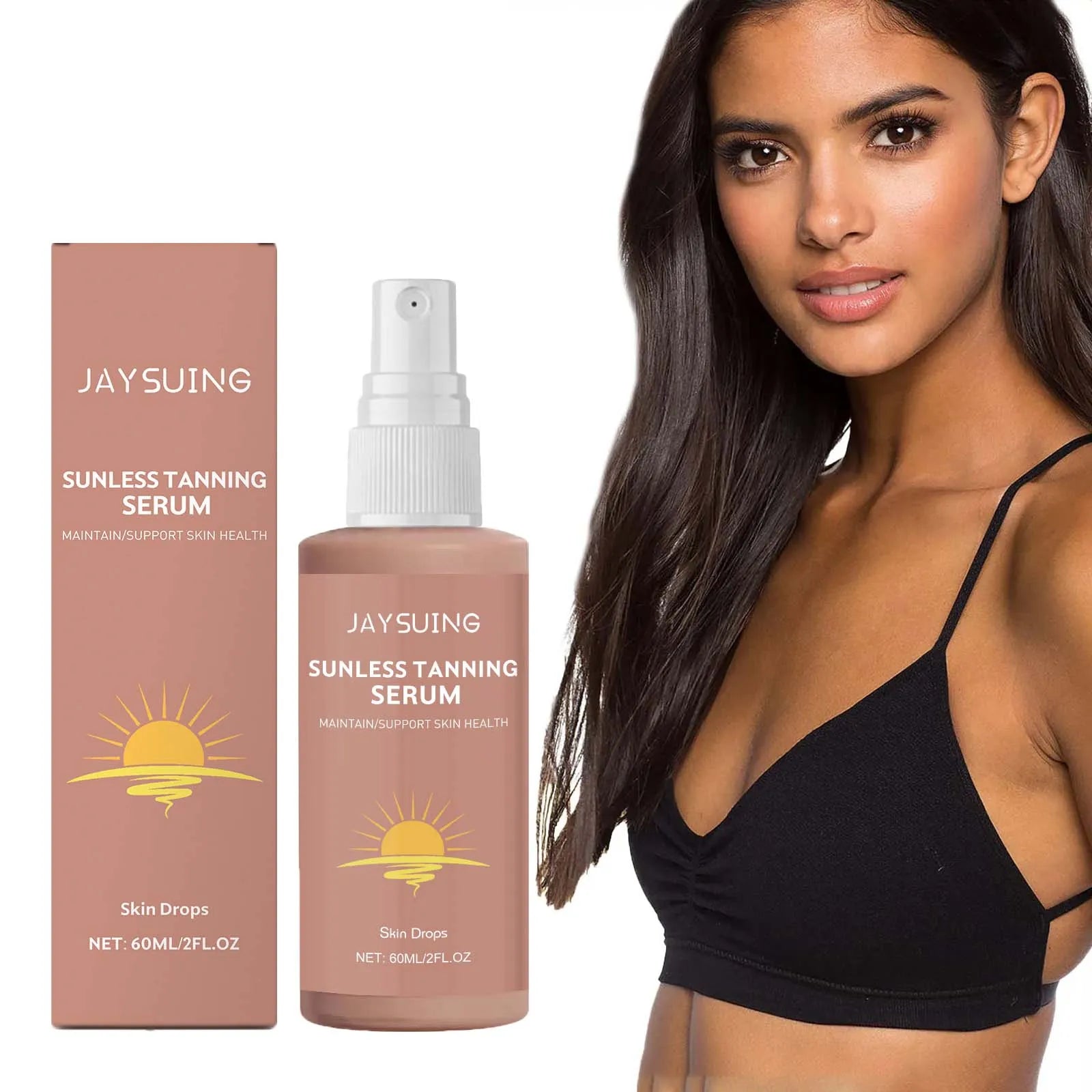 Herbal Self Tanning Essence Spray Sunless Tanning Enhance Skin Melanin Liquid Bronzer Natural Tanner For Body Face Nourishing Oasis Select
