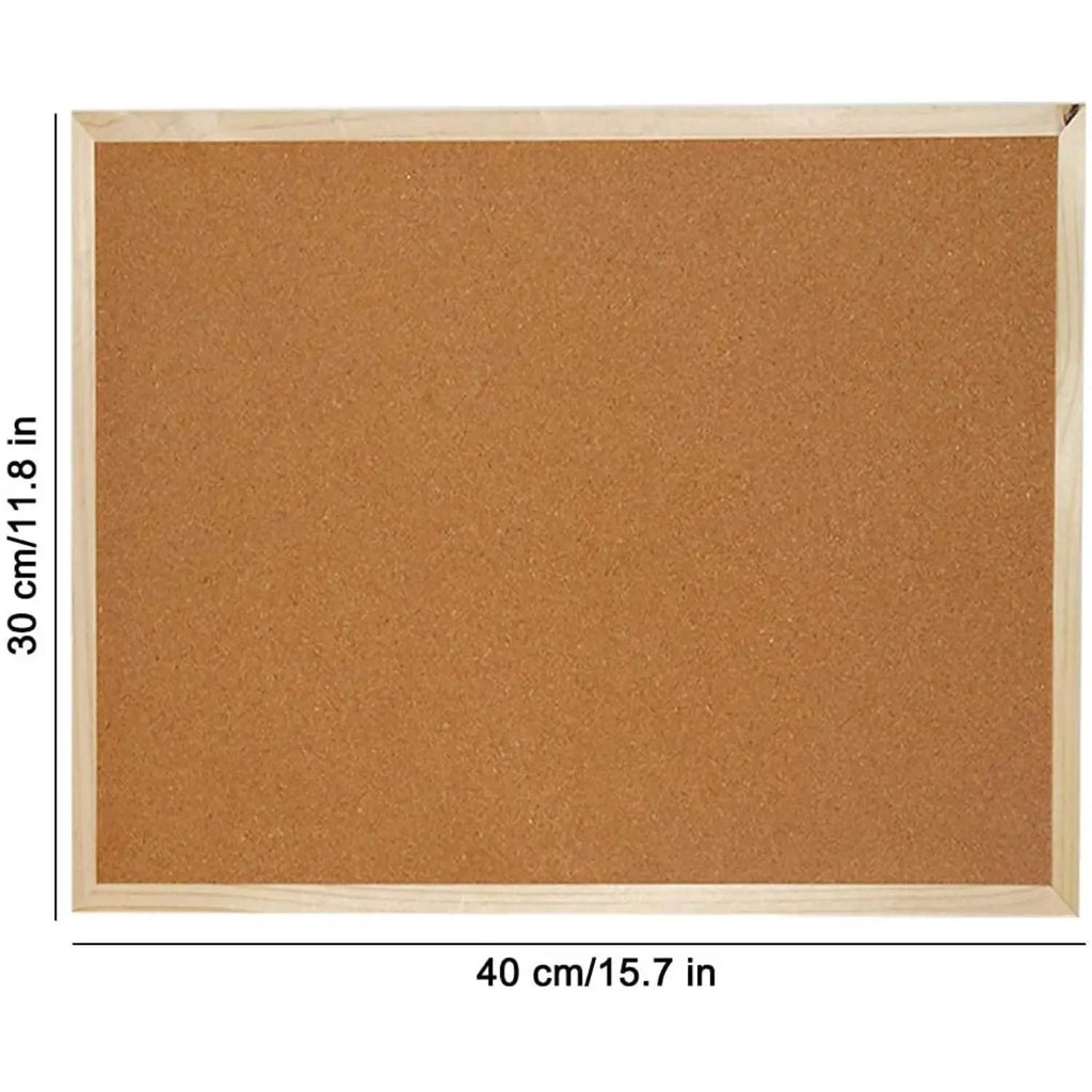 Retro frame cork board announcement message board photo display board, 12x16 inch, office bedroom school memo menu display Oasis Select
