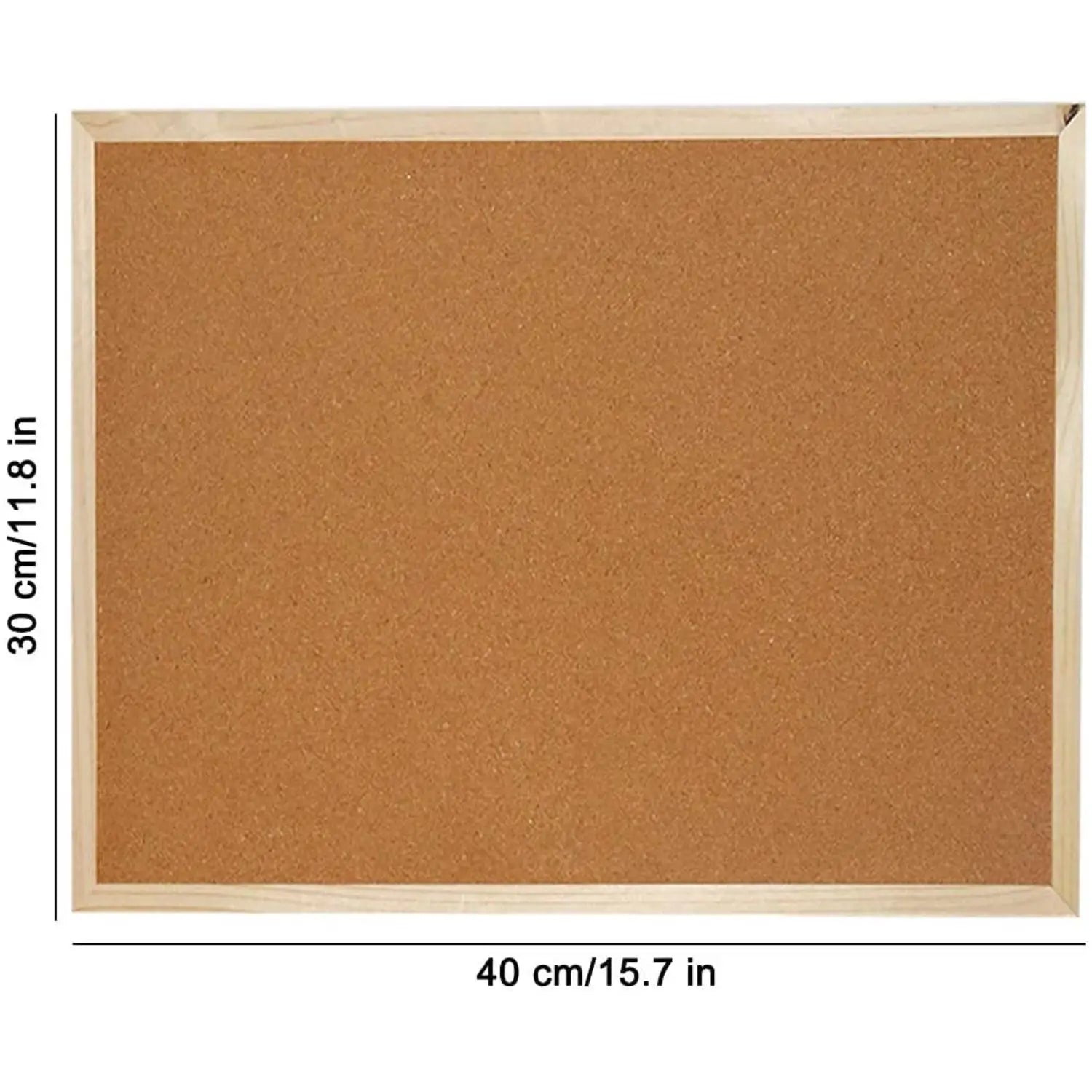Retro frame cork board announcement message board photo display board, 12x16 inch, office bedroom school memo menu display Oasis Select