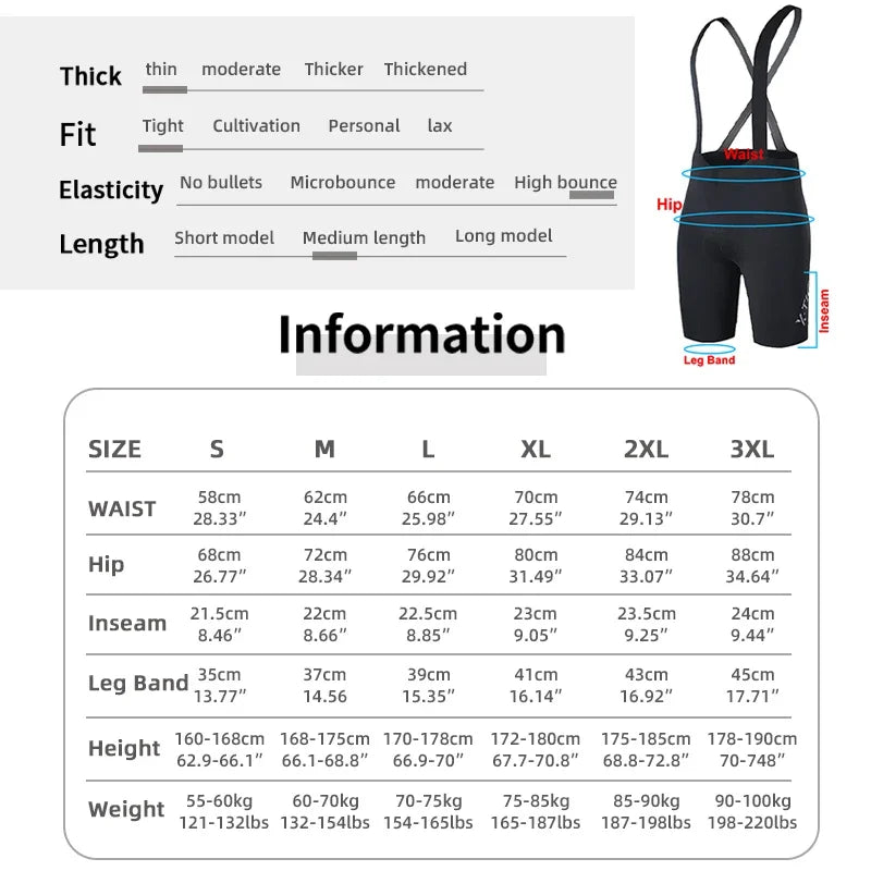 X-TIGER Cycling Bibs Men Comfortable breathable Mtb Road Bike Shorts Quick-drying Sports Bib Pants Oasis Select