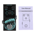 Guitar Effects Pedal Digital Reverb Guitar 9 Different Reverb Guitar Effect Pedal Wireless Accompaniment DECAY/MIX Luminous Oasis Select black