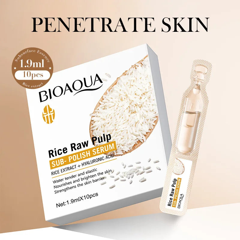 Rice Pulp & Hyaluronic Acid Face Serum – Anti-Wrinkle Moisturizer Facial Serum Oasis Select