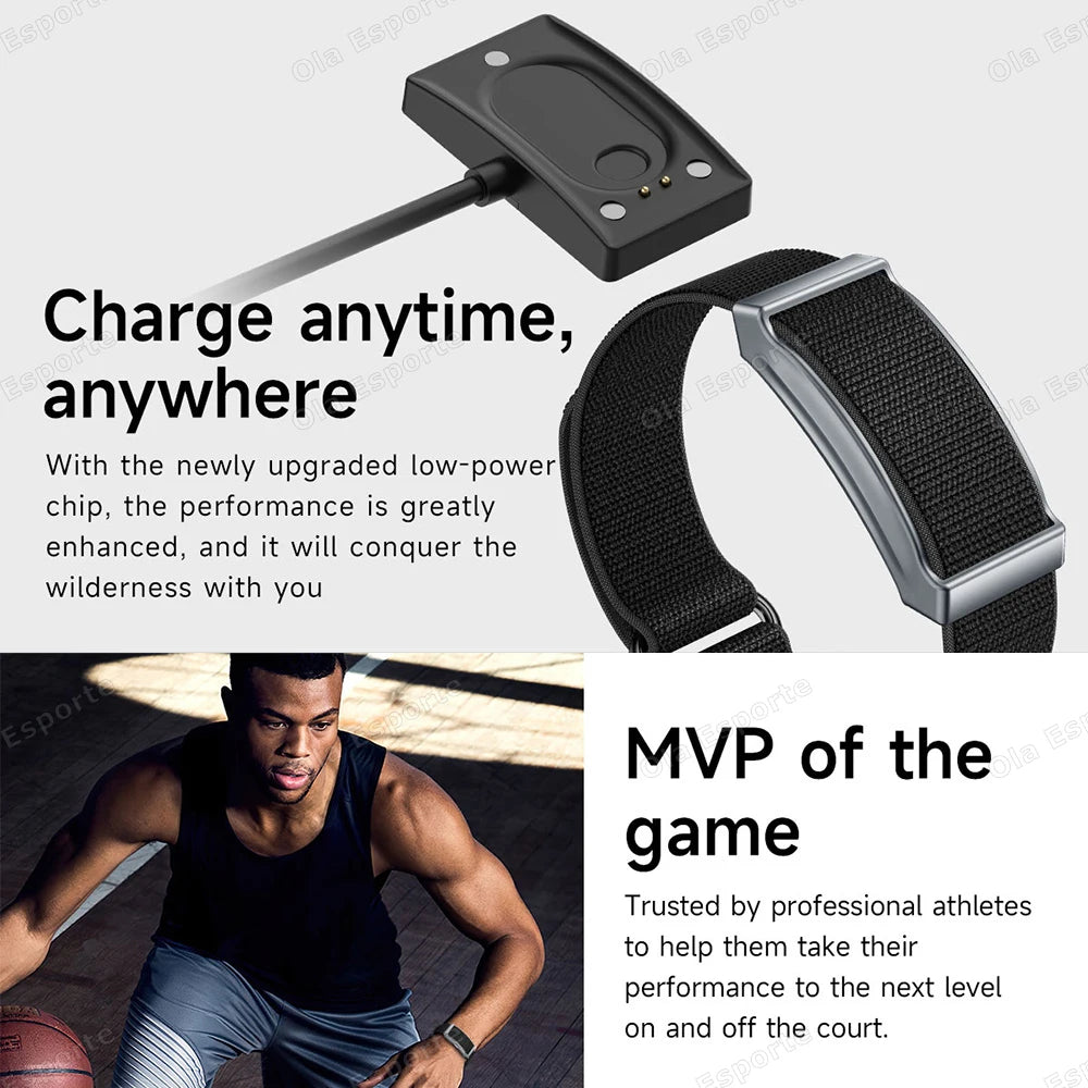 Smart Fitness Tracker Bracelet – Heart Rate, SpO2 & GPS Watch