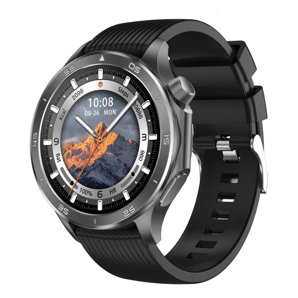 GPS Track Smart Watches Compass Waterproof Smartwatch Men Women Outdoor Blue Tooth Call Sleep Heart Rate Monitor Voice Assistant Oasis Select BKBKS
