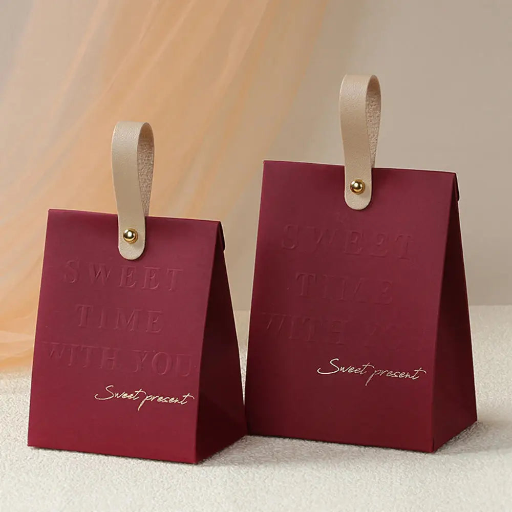 Large Triangle Shape Paper Bag Packaging Box With Handles Wedding Gifts For Guests Candy Boxes For Wedding Baby Shower Party Oasis Select 06-14.5x11x7cm Other