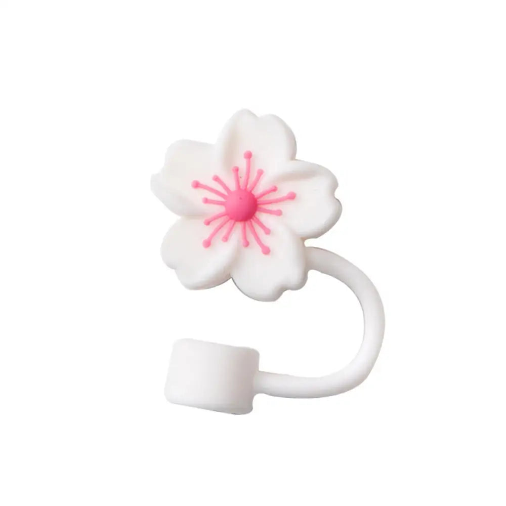 Flower Shape Straw Cover Compatible Stanley 30& Tumbler Soft Silicone