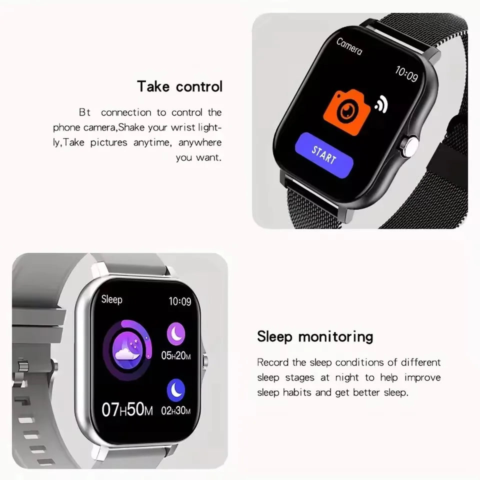 Smart Watch 1.83" HD Bluetooth Call Fitness Tracker Men Women