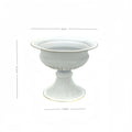 Gold Wedding Froral Vases Flower Arrangement Pots Flower Holder Pot Planter for Table Centerpieces Party Living Room Decoration Oasis Select White