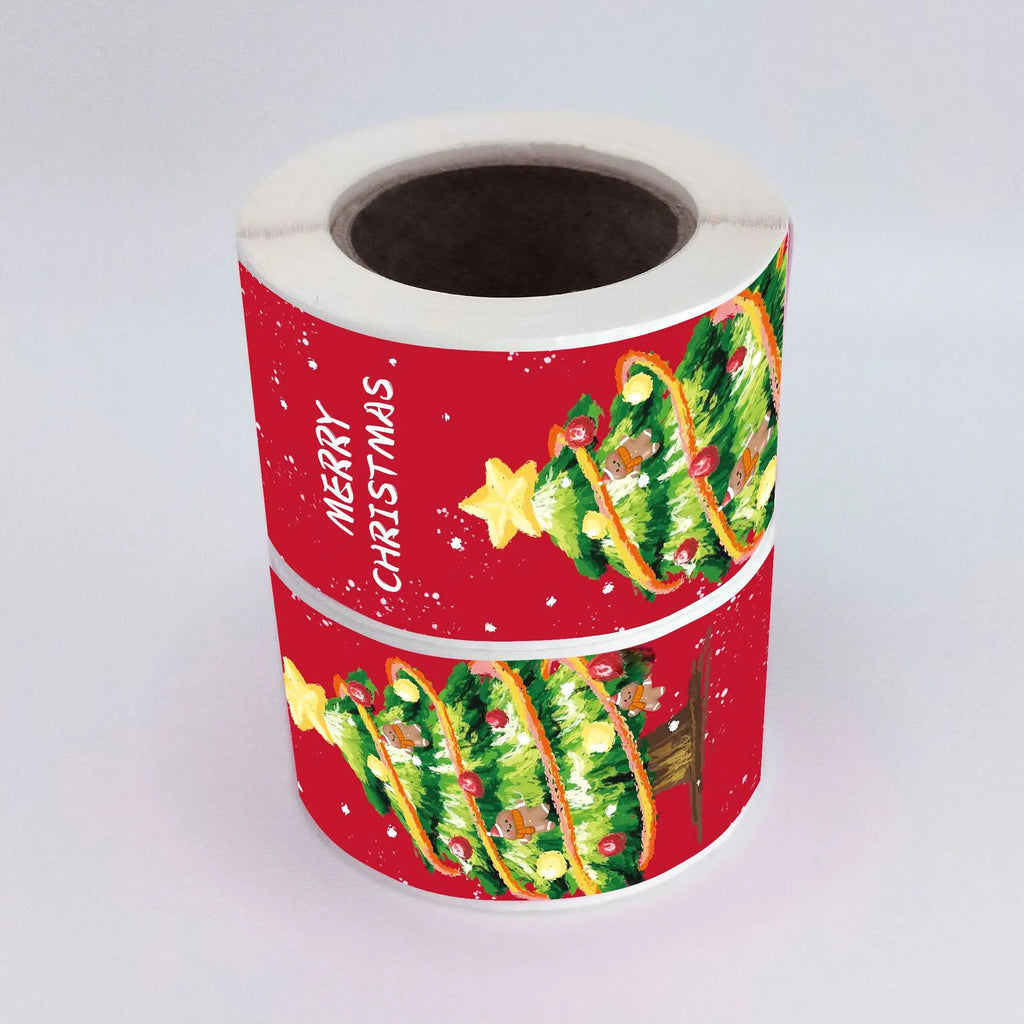 150pcs/roll, Christmas Gift Packaging Sticker Labels, Gift Box Decor Bag Packaging Label, Sealing Decals, Party Favo Oasis Select