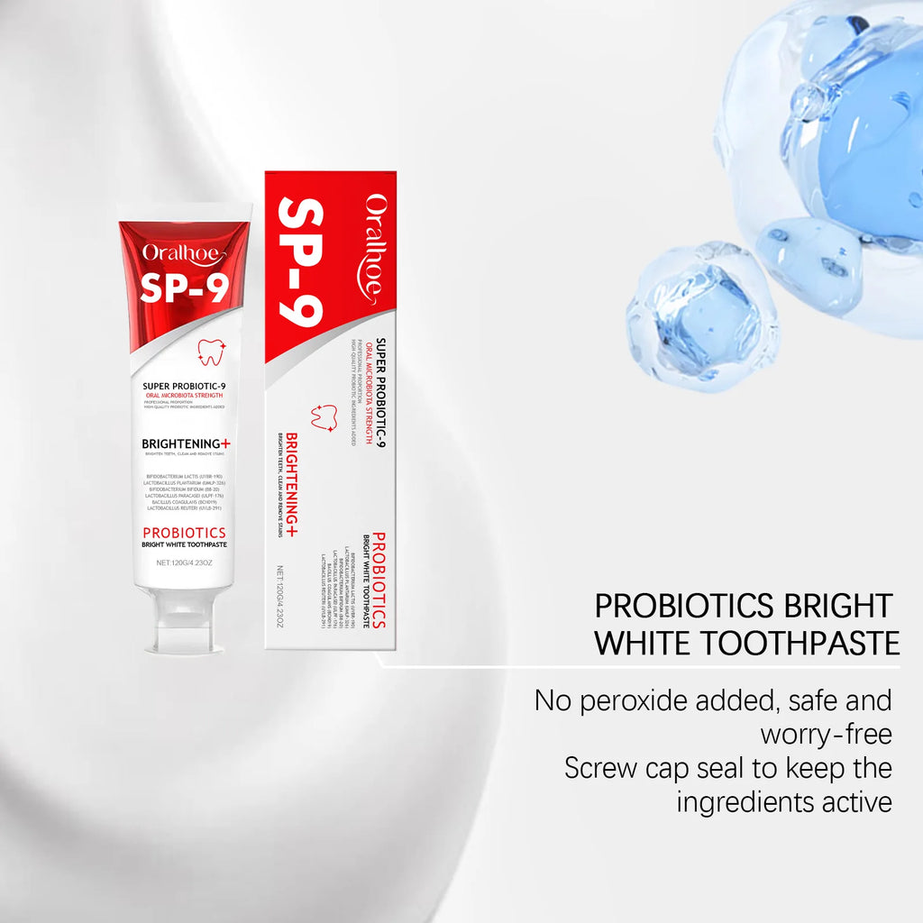 Probiotic Toothpaste Whitening Tooth Gentle Cleansing Dental Plaque Stains Remove Oral Bad Breath Tooth Brighten Product Oasis Select