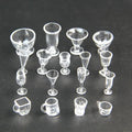 17-Piece Miniature Dollhouse Tableware Set – Cups & Plates