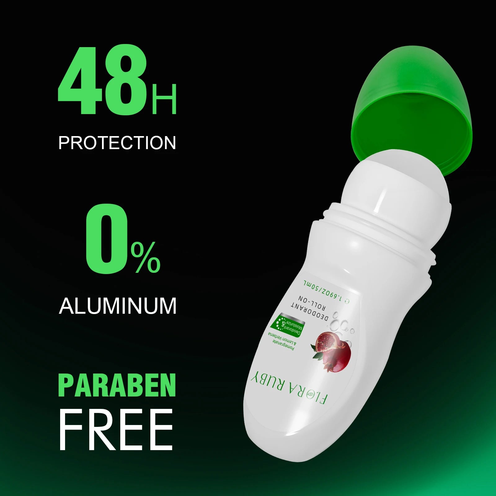Body Deodorant roll on aluminum free deodorant ball provide 48hr odor protection Compact And Portable Suitable For Sport and use Oasis Select