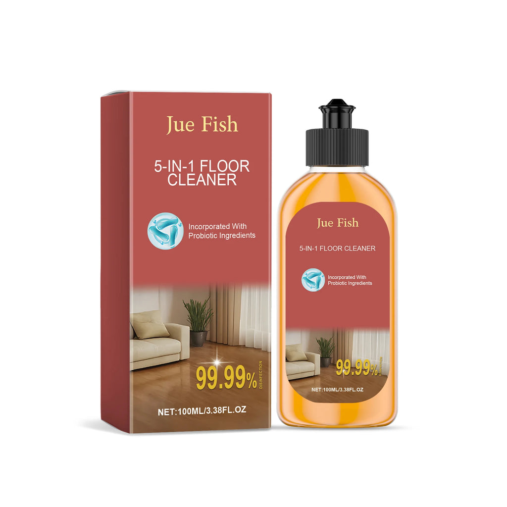 5 in 1 Floor Cleaner Clean the Floor Remove Stain Polishing Wooden Floor Fresh Scent Eliminating Stubborn Mark Household Cleaner Oasis Select 100ml boxed