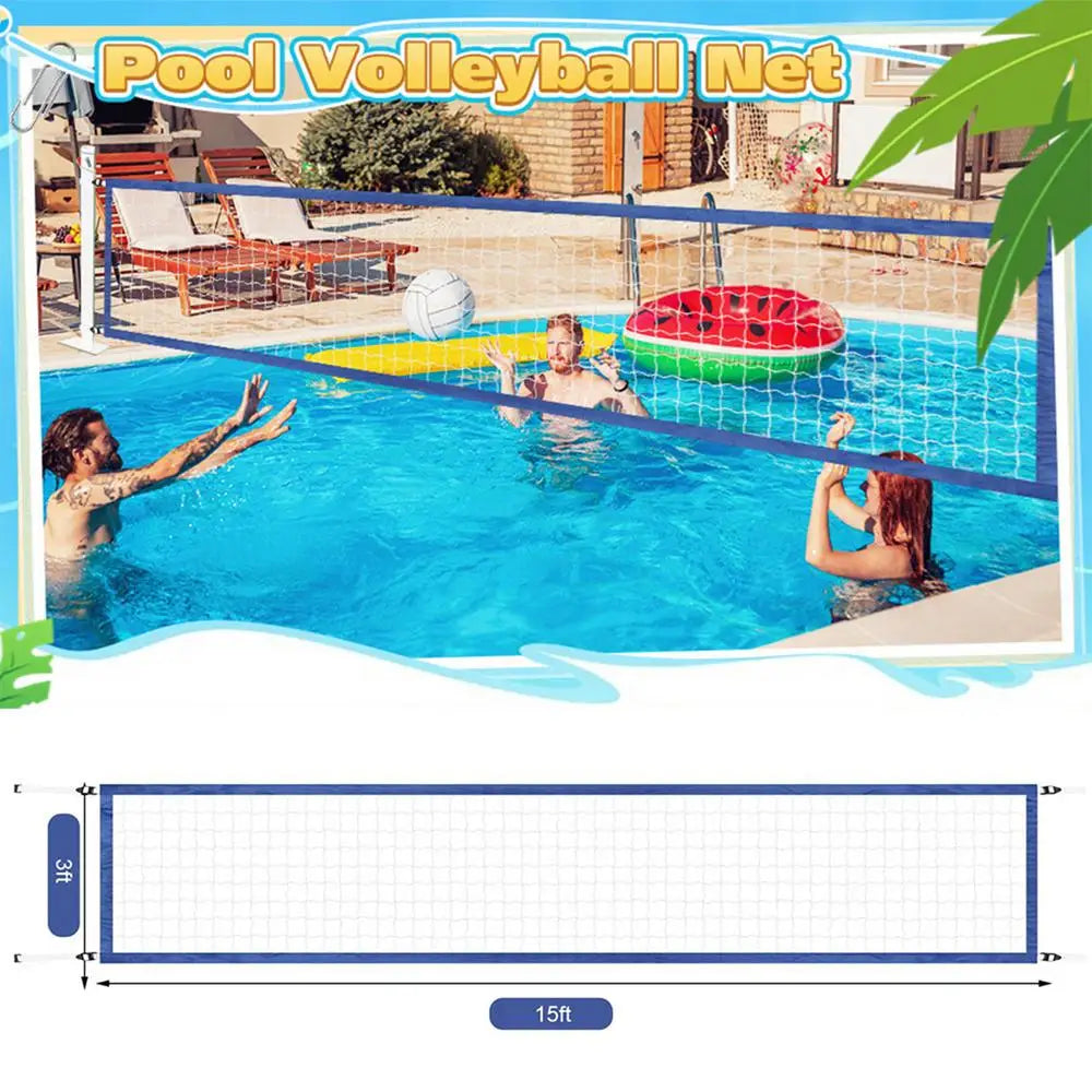 Pool Volleyball Replacement Net Nylon Portable Volleyball Net Replacement Sports Accessories Professional Swimming Pool Supplies Oasis Select Blue