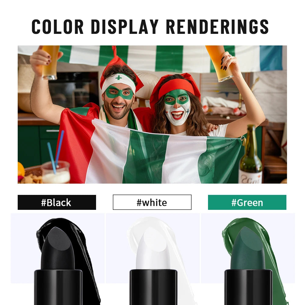 Waterproof Face Paint Sticks – Sports Fan & Costume Crayons