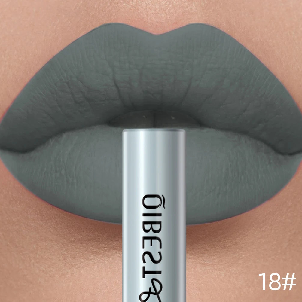 QIBEST Matte Liquid Lipstick – Long-Lasting Velvet Lip Gloss
