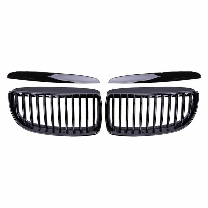 Car Front Bumper Grilles for BMW E90 E91 3 Series 323I 328I 335I 330I 325I 05-08 ABS Pulleco Grille Racing Grill Gloss Black Oasis Select