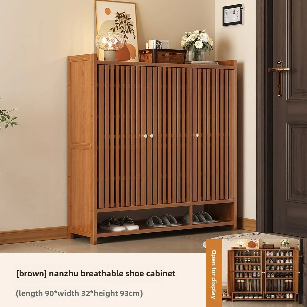 Shoe cabinet entrance household indoor shoe rack multi-layer home storage provincial space dormitory rental house shoe cabinet Oasis Select 3 doors 7 floors 50