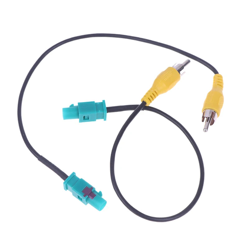 1/2pcs Fakra to RCA Connector Cable for Car Rear Sight Conversion, Rear View Camera Adapter Oasis Select