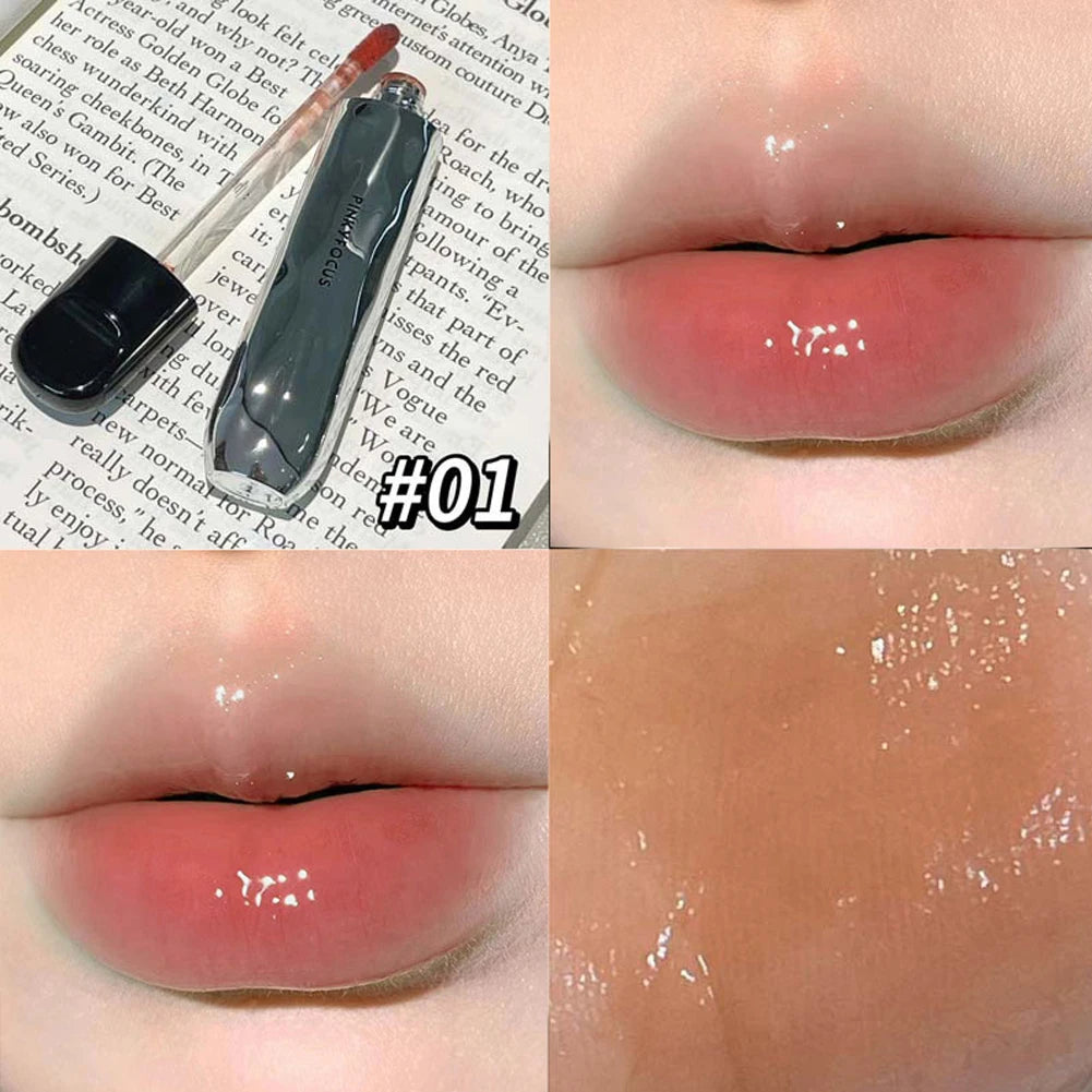 Juicy Glass Finish Lip Gloss Hydrating Plumping Shiny Lip Tint Lightweight Nude Pink Mirror Liquid Lip Beauty Product Oasis Select 01